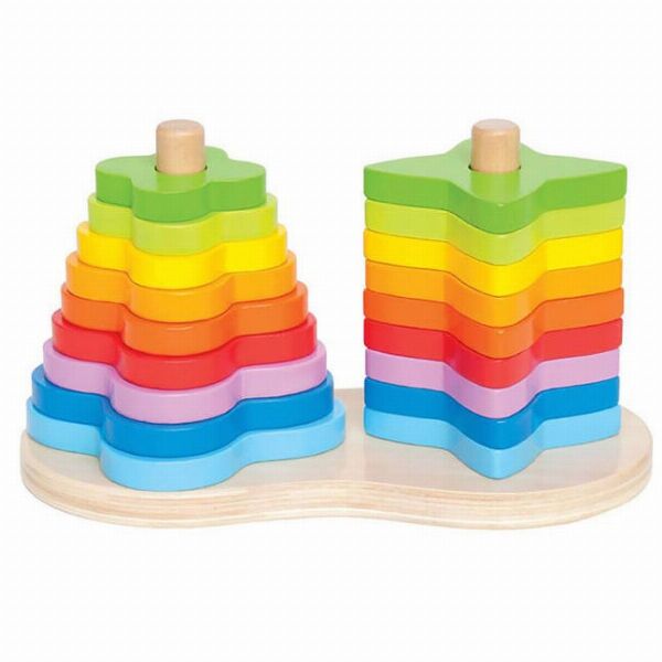 Juego apilable arco iris Hape