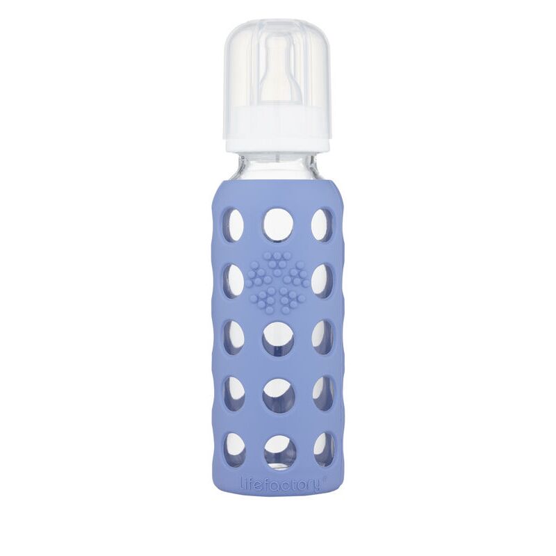 Biberón de vidrio lifefactory 265ml Blueberry