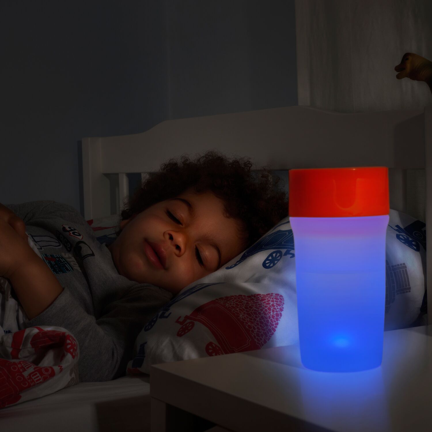 Litecup Vaso con luz antiderrame Rojo - Imagen 2