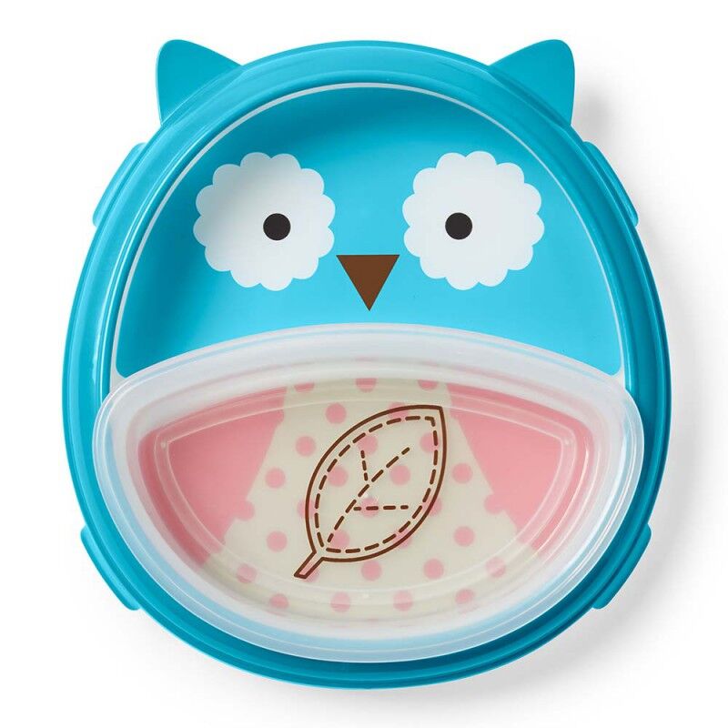 Vajilla SkipHop zoo smart serve Owl - Imagen 2