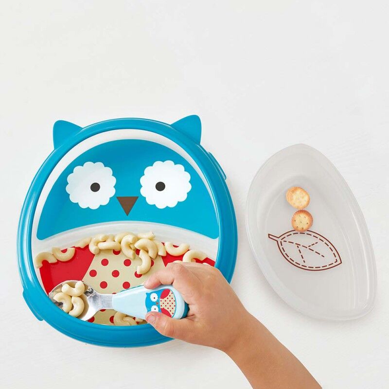 Vajilla SkipHop zoo smart serve Owl - Imagen 4