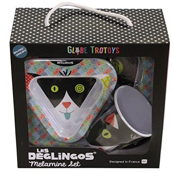 Set Vajilla 3 Piezas Deglingos Charlos el gato