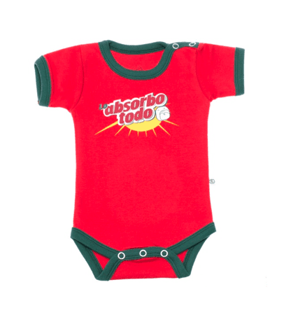 Body bebe manga corta Máxima absorción