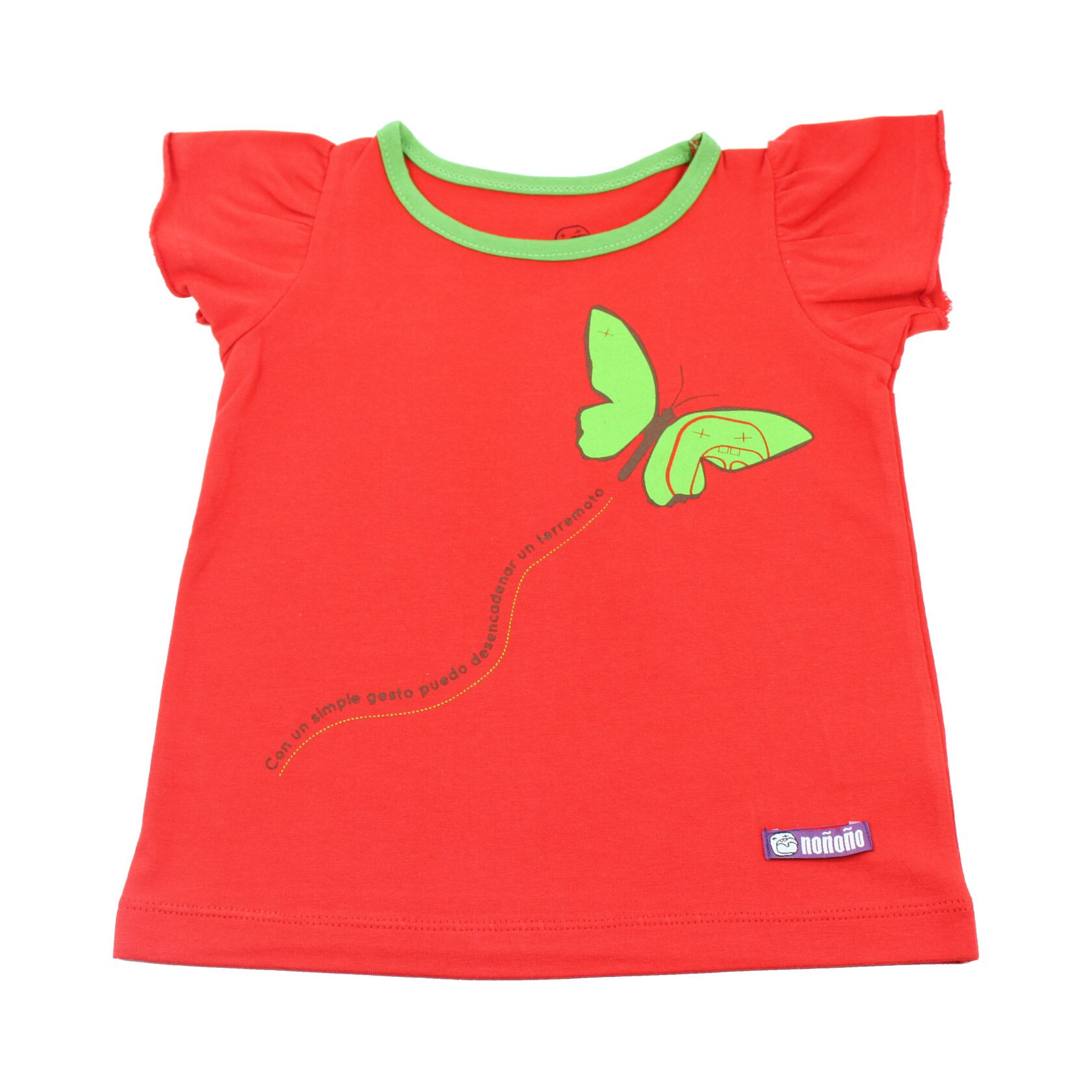 Camiseta manga corta Efecto mariposa