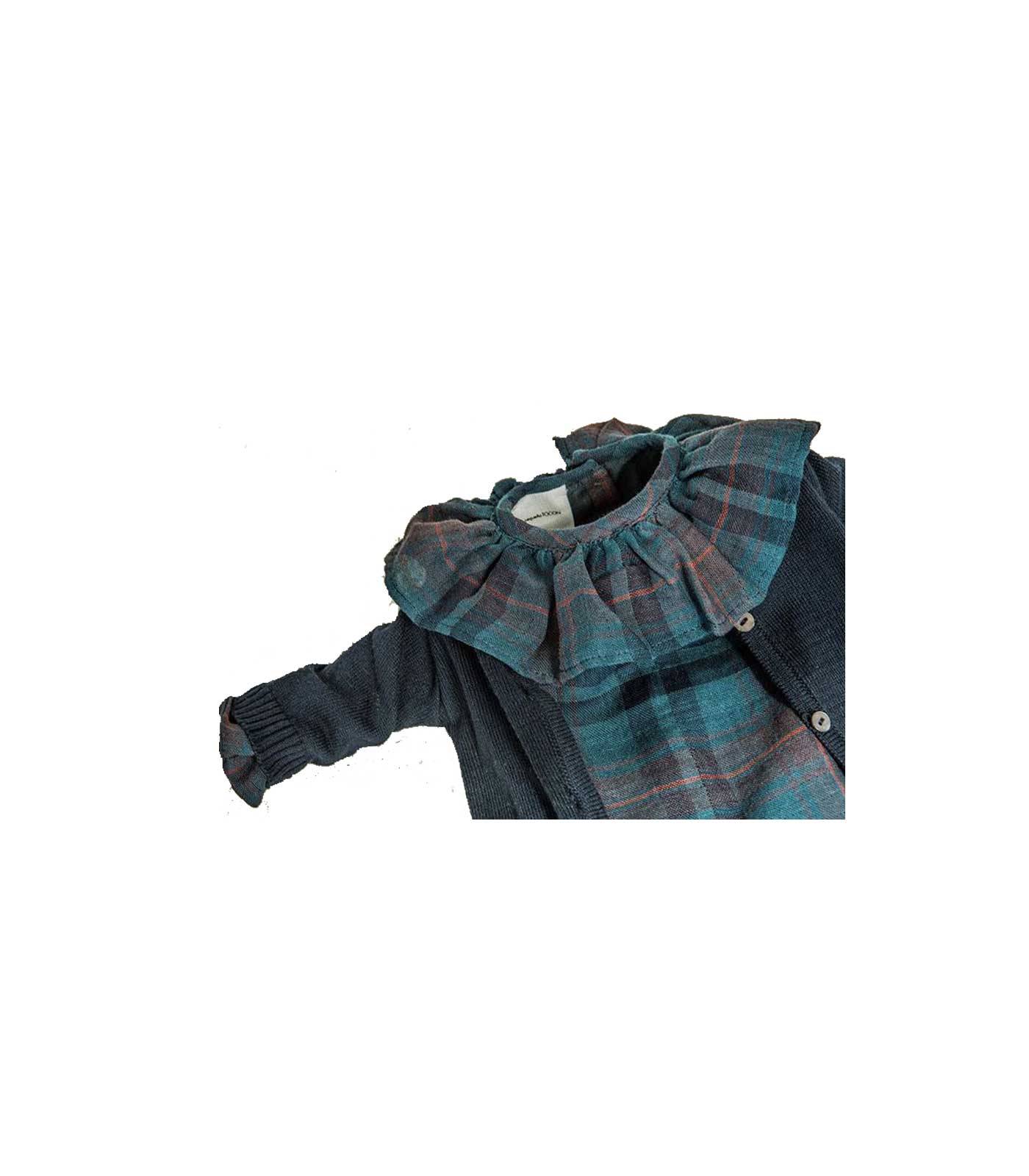 Blusa volante escocesa - Imagen 2