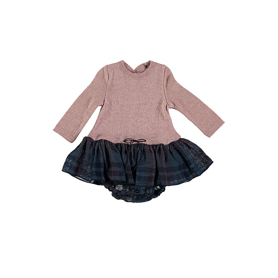 Vestido volante jacquard