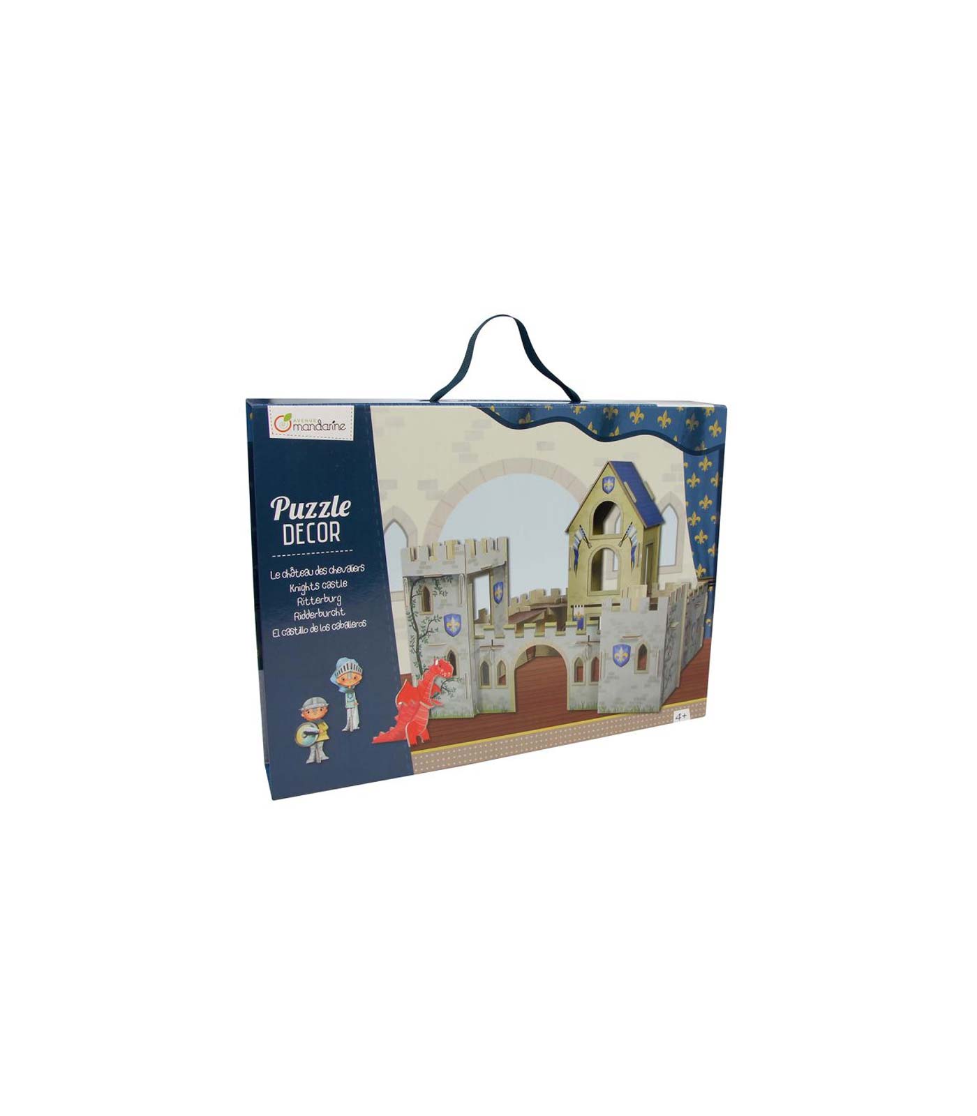 Puzzle decor 3D castillo y caballeros