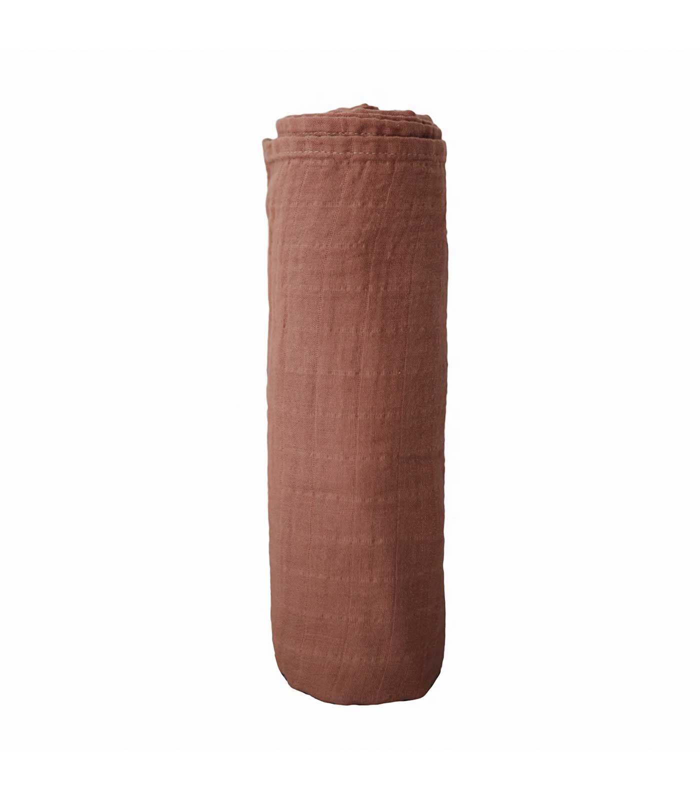 Muselina 100% algodón orgánico Mushie Cognac - Imagen 2