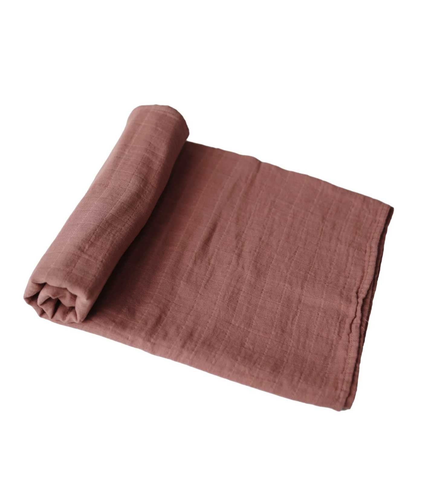 Muselina 100% algodón orgánico Mushie Cognac