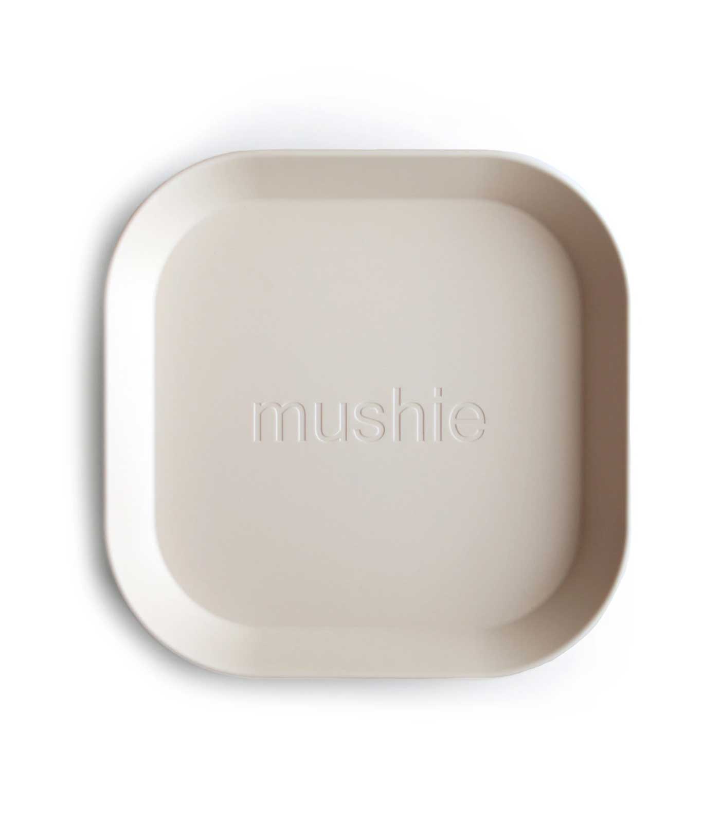 2 Platos Mushie Square Ivory