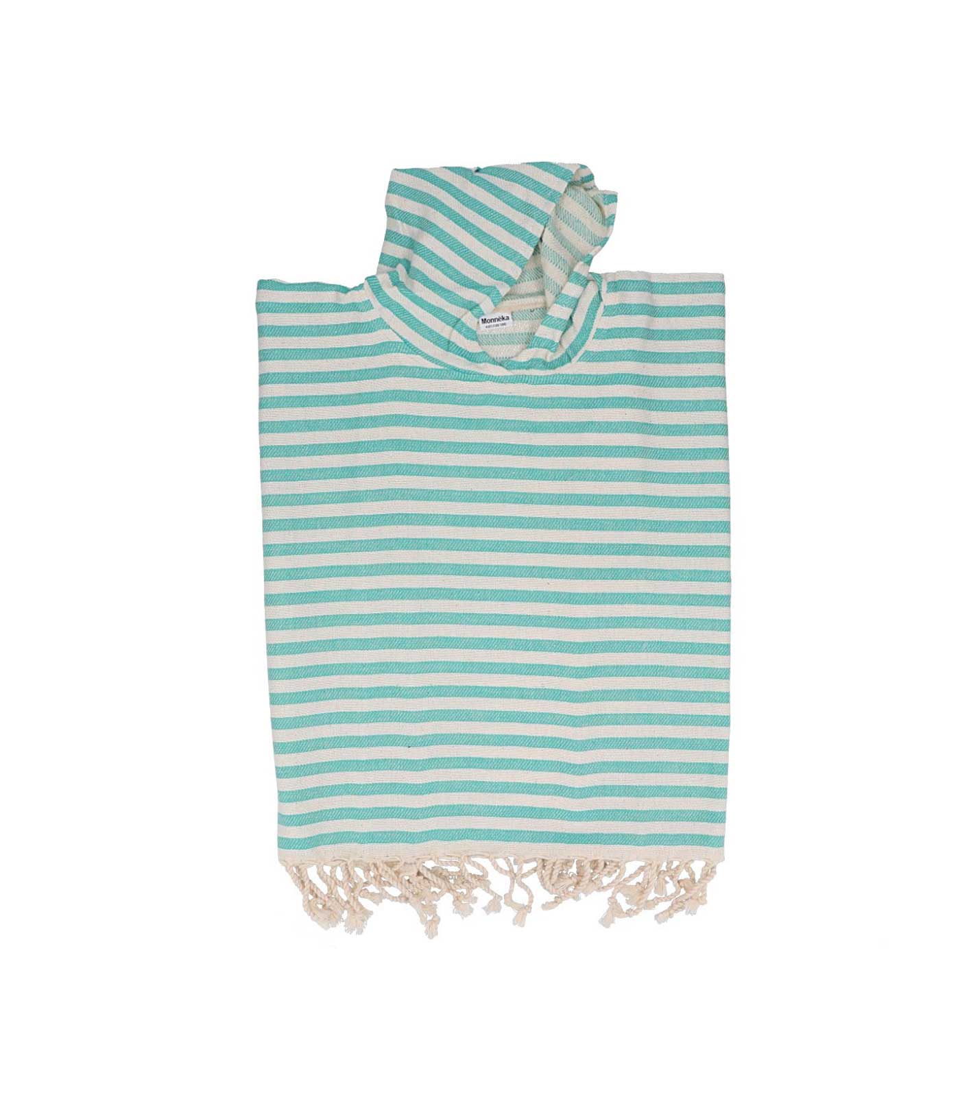 Poncho baño Monnëka Stripes Menta