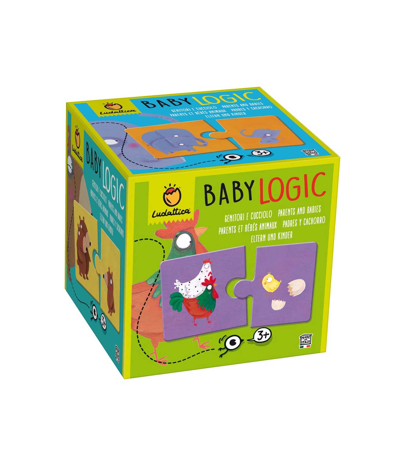Puzzle Baby Logic Ludatttica Padres madres y cachorros