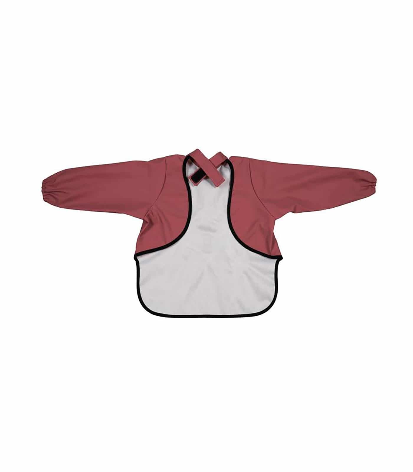 Babero manga larga impermeable Baby Livia Oveja Rojo vino - Imagen 2