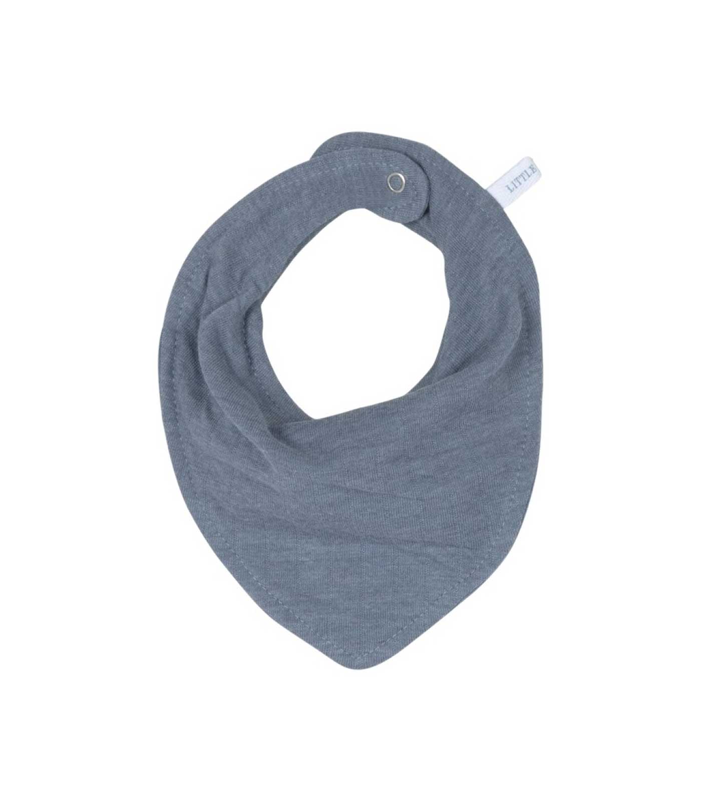 Bandana bib pure blue Little Dutch