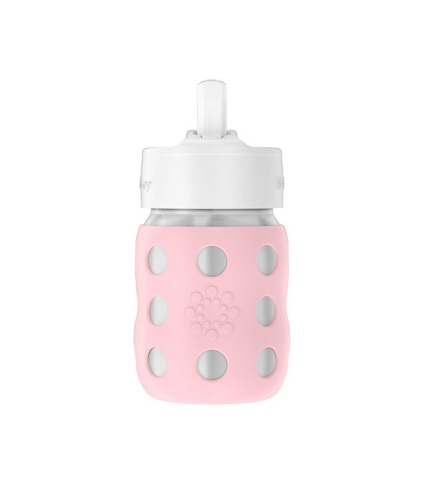 Botella inox Lifefactory tapa straw 235ml desert rose