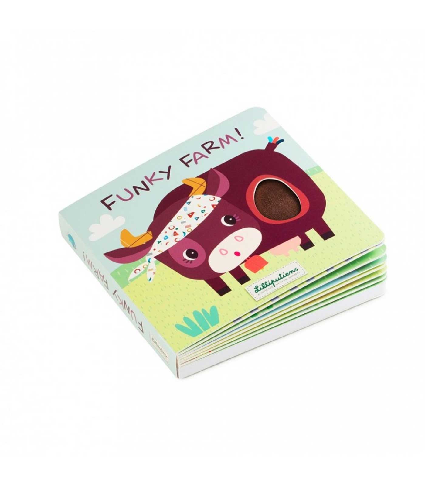Libro de sonidos y texturas Funky Farm Lilliputiens