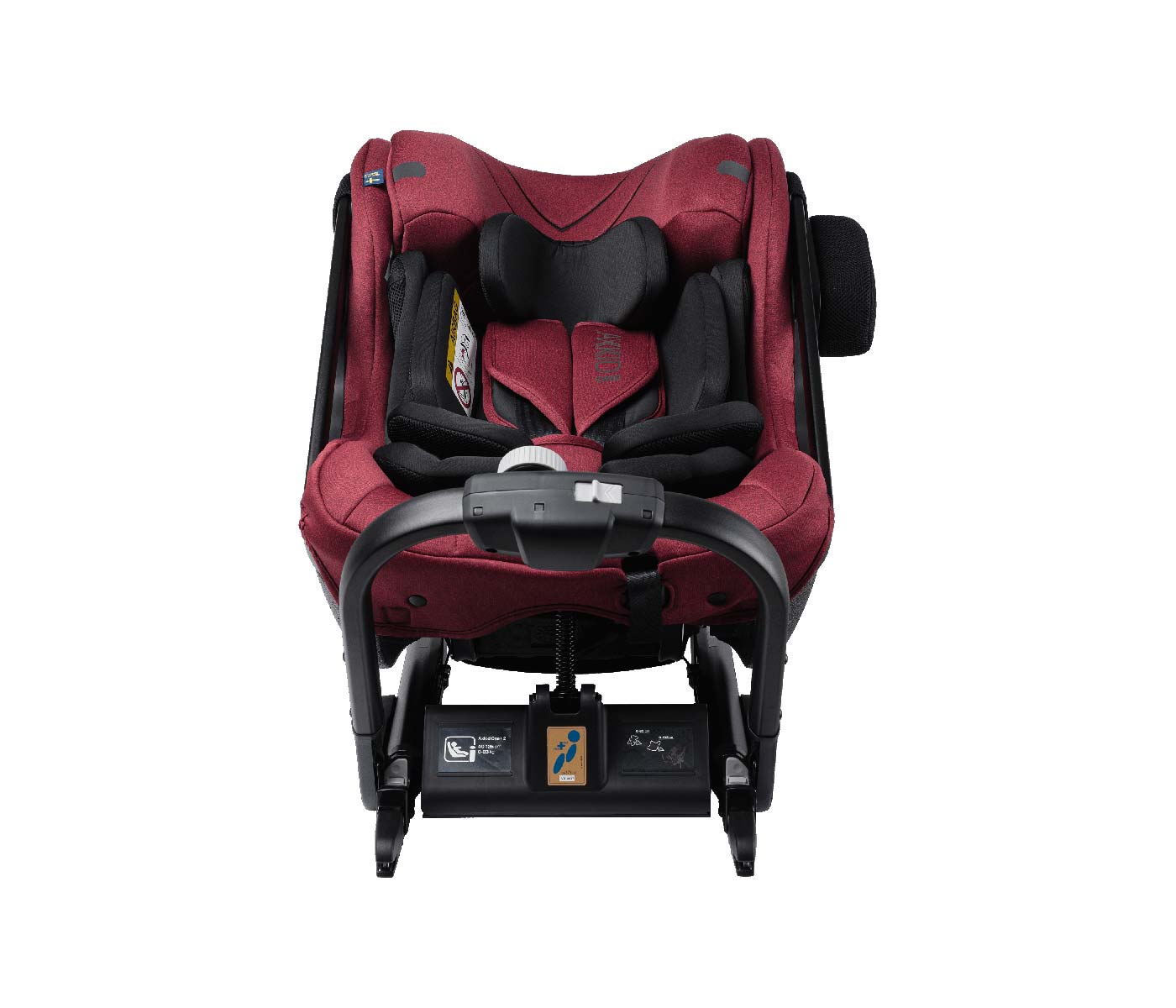 Vista frontal Silla de coche Axkid One + 2 Granate