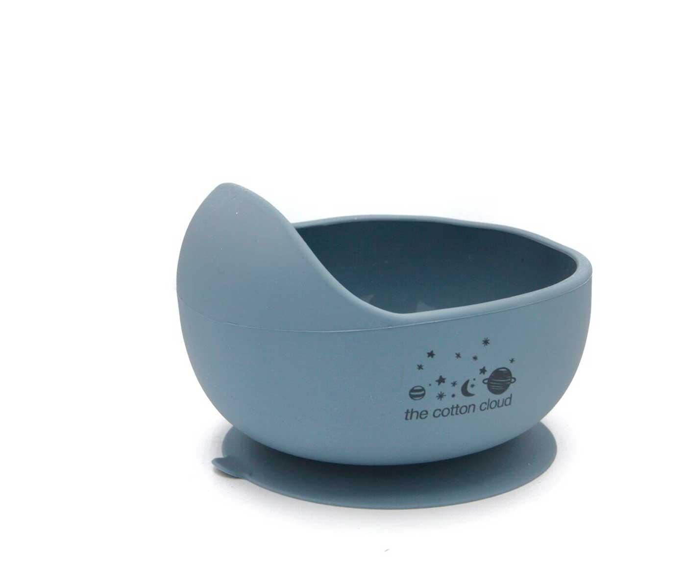 Cuenco silicona con ventosa sin BPA cósmico